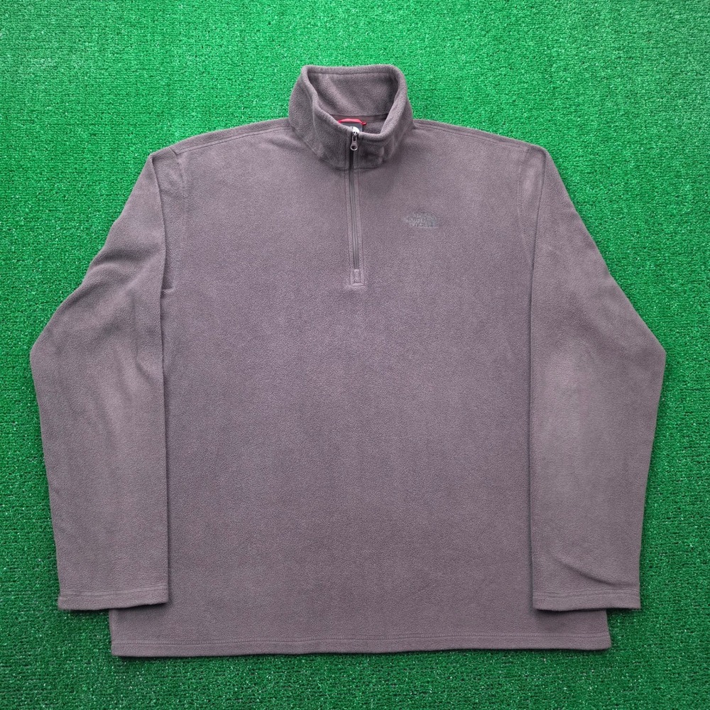 The North Face TKA 100 Glacier Quarter Zip Fleece Pullover Sweater Mens Large